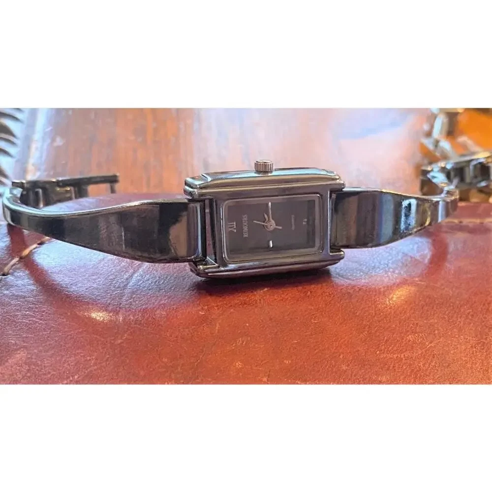 Women's Rumours Watch, Gun Metal Tone Bracelet Band